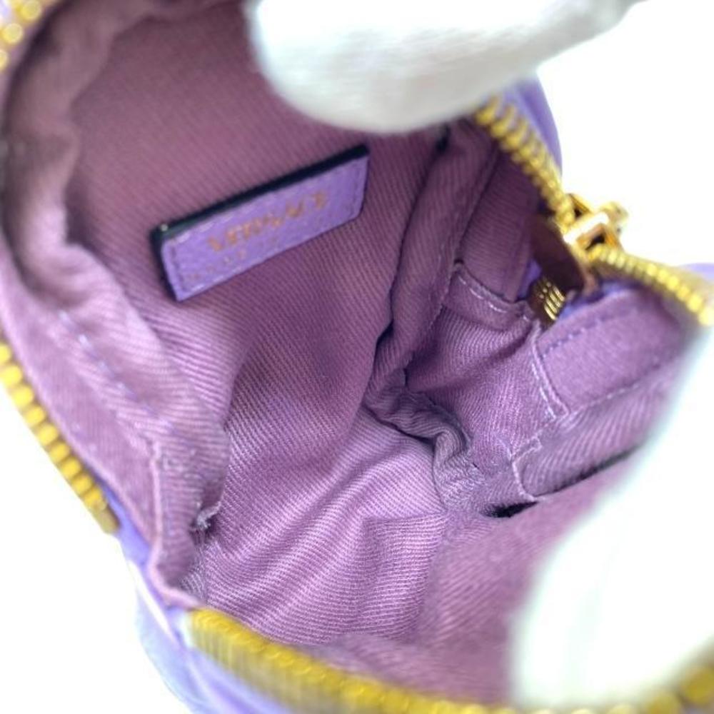Versace Medusa Purple Bag Leather Pouch Charm - Picture 7 of 8